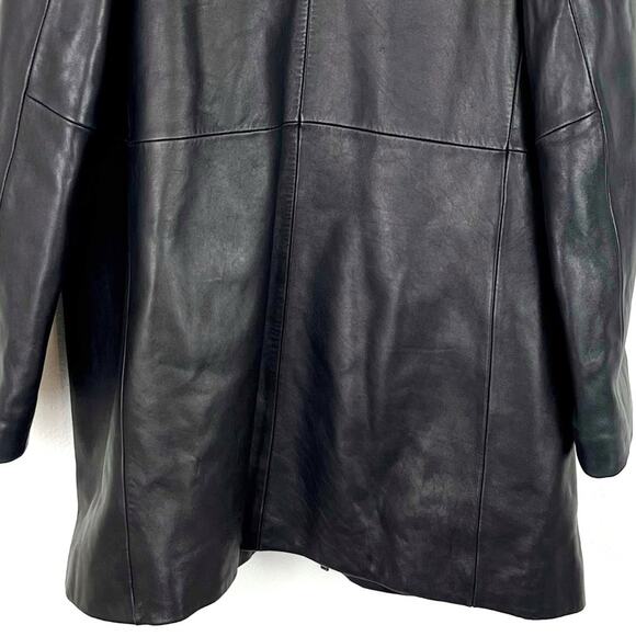 Andrew Marc Mens Black Leather Jacket Lar40 - Picture 9 of 15